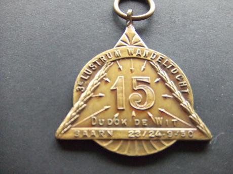 Wandelsportvereniging Dudok de Wit 3e lustrum 15 jaar 1950